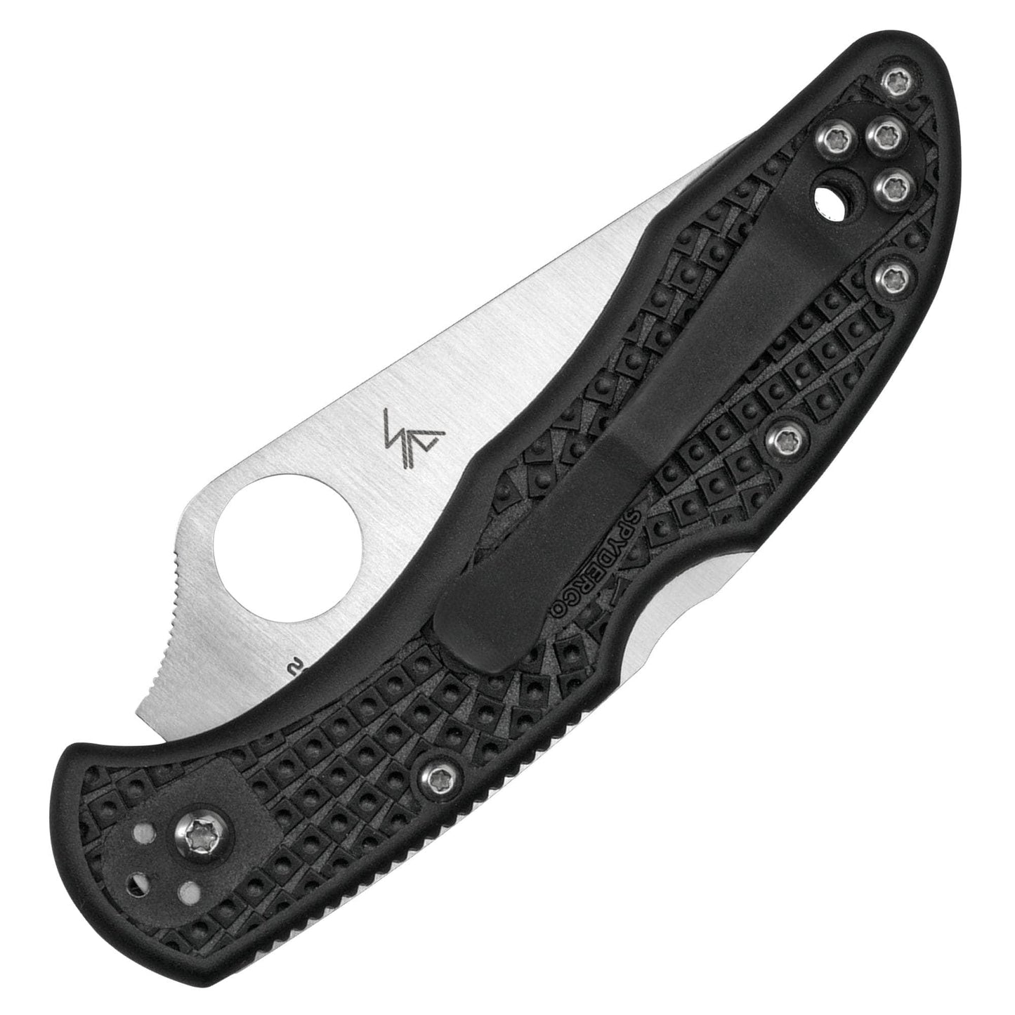 Spyderco Delica 4, 2.875" VG-10 ComboEdge Blade, Black FRN Handle - C11PSBK