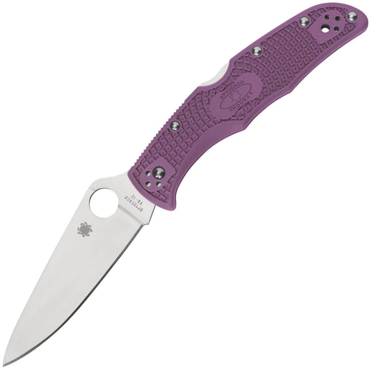 Spyderco Endura 4, 3.75" VG10 Blade, Purple FRN Handle - C10FPPR