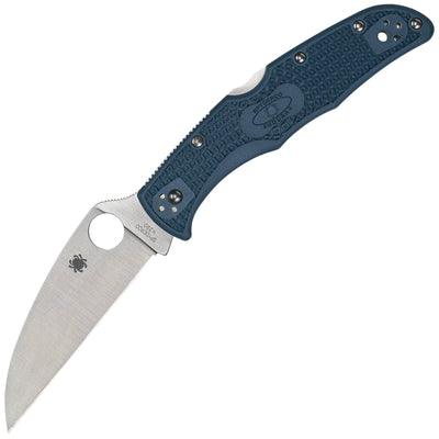Spyderco Endura 4, 3.78" Wharncliffe K390 Blade, Blue FRN Handle - C10FPWK390