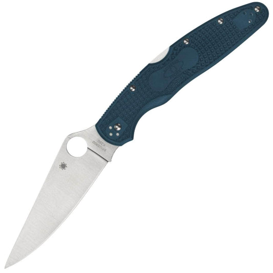 Spyderco Police 4 Lightweight, 4.38" K390 Blade, Blue FRN Handle - C07FP4K390