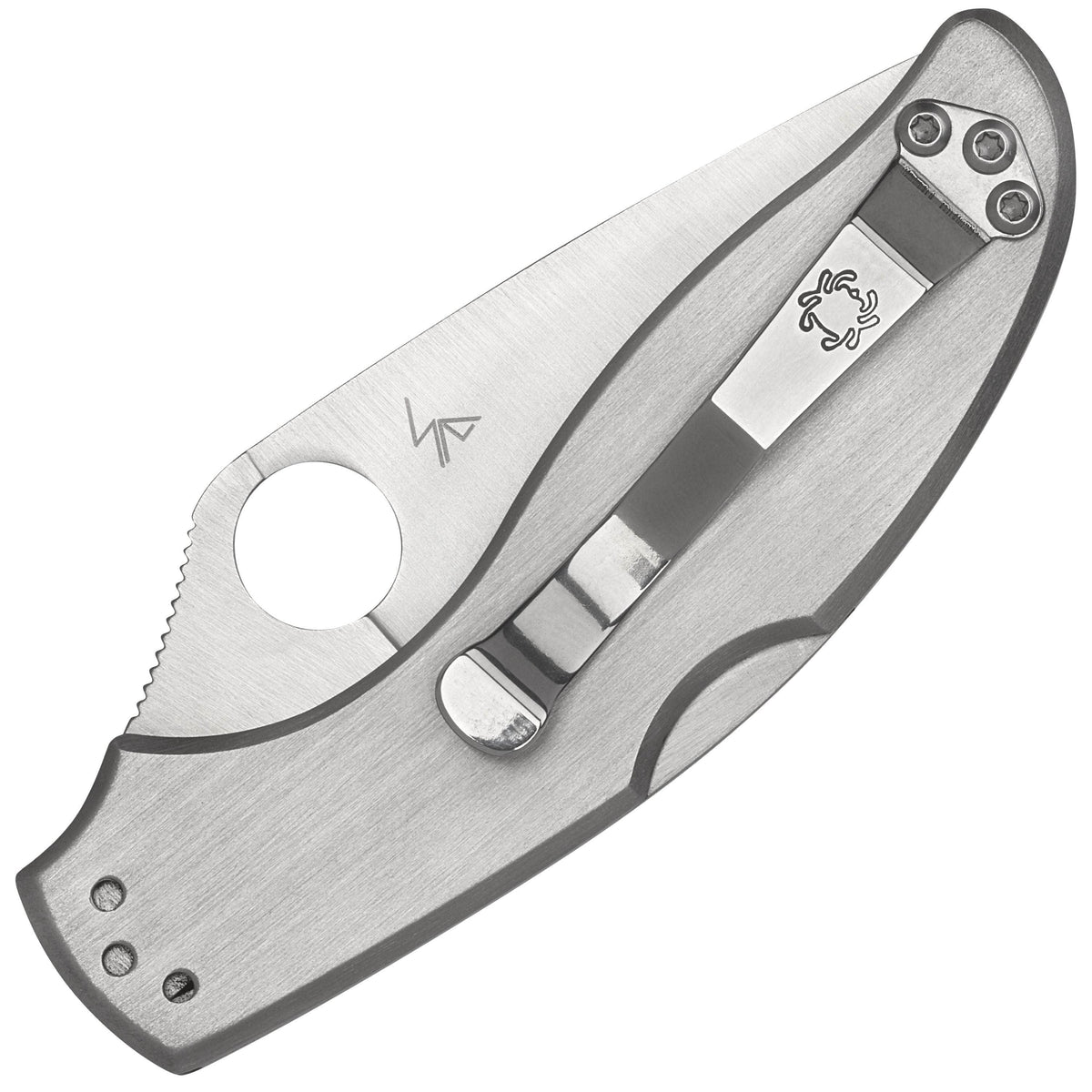 Spyderco UpTern, 2.82" ComboEdge Blade, Steel Handle - C261PS