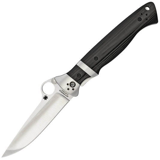 Spyderco Vallotton Sub-Hilt Folder, 3.75" S30V Blade, G10 Handle - C149GP