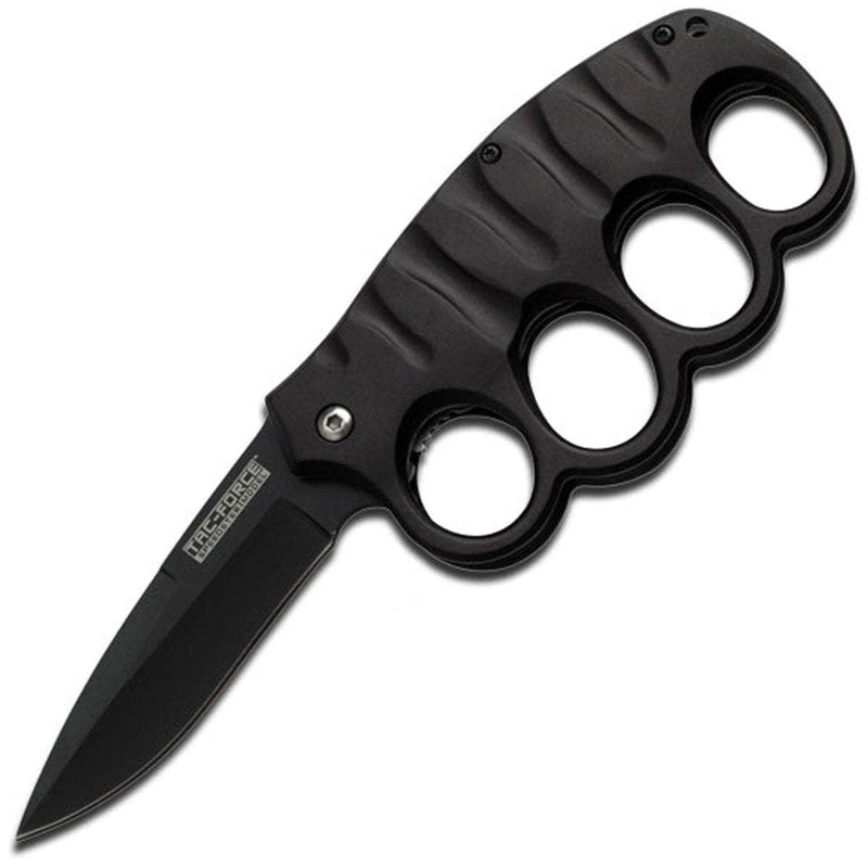 Tac Force Stiletto Linerlock A/O-Black spring assist Folding Blade Knife Fr  SHIP