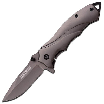 Tac-Force Spring Assisted Knife, 2.75" Gray Blade, Steel Handle - TF-846