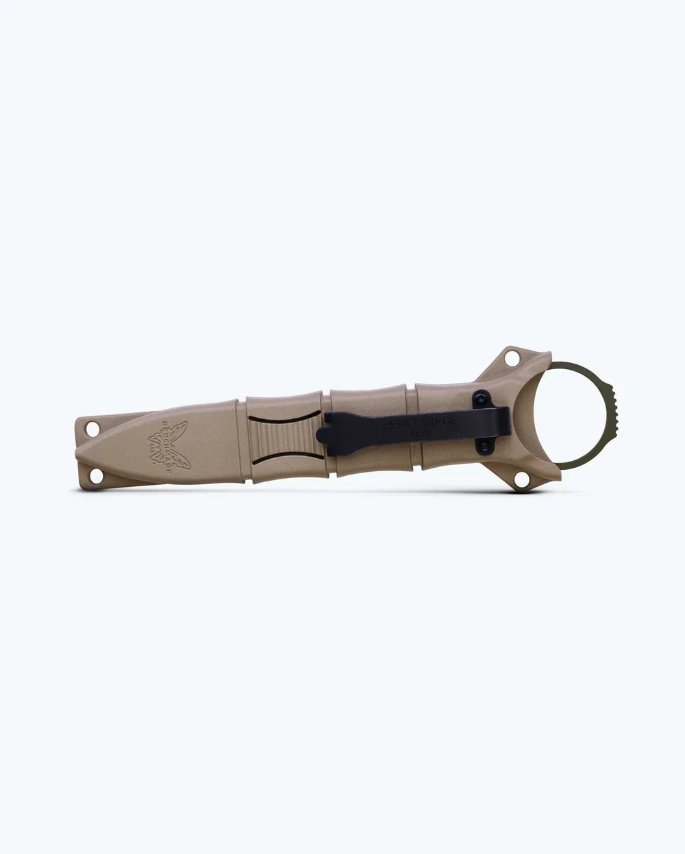 Benchmade Mini SOCP 177GN Dagger – OD Green Cerakote, Tan Sheath