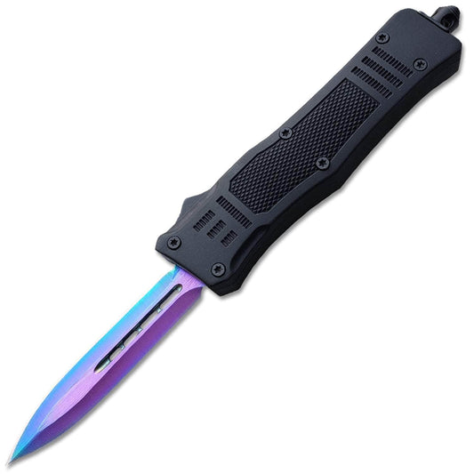 Titanium Legacy Edge OTF, 2.75" Dual Edge Blade, Aluminum Handle - OTFM-11RB