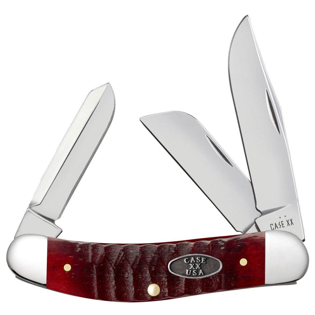 Case 51542 Gator Jigged Old Red Bone Sowbelly Pocket Knife