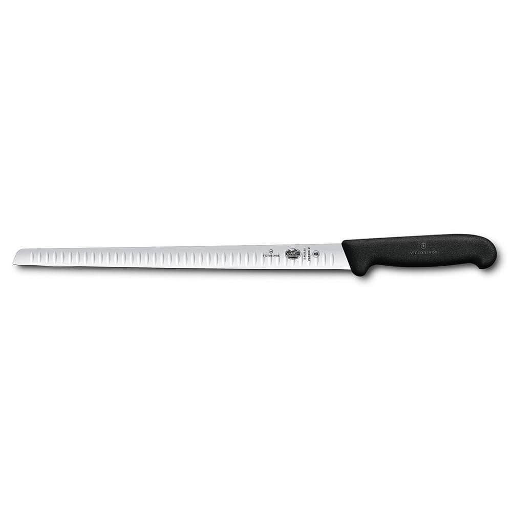 Victorinox Fibrox 12" Granton Salmon Slicer – Black