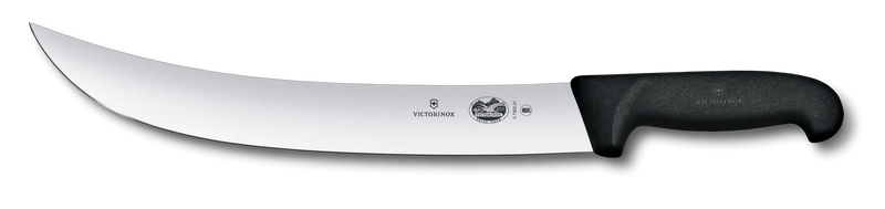 Victorinox Fibrox 5.7303.31 twelve inch cimeter knife with curved blade and black handle