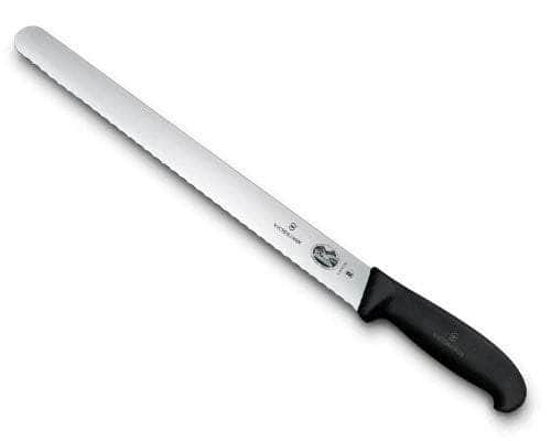 Victorinox Fibrox Pro 5.4233.30 twelve inch serrated slicing knife with black handle