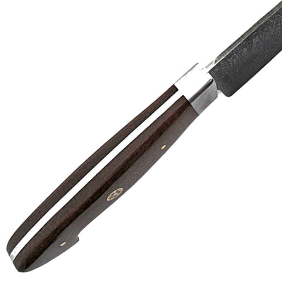 White Deer Damascus Santoku Japanese Chef Knife, 7.6" Blade, Micarta Handle