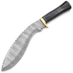 White Deer Damascus Kukri, 10