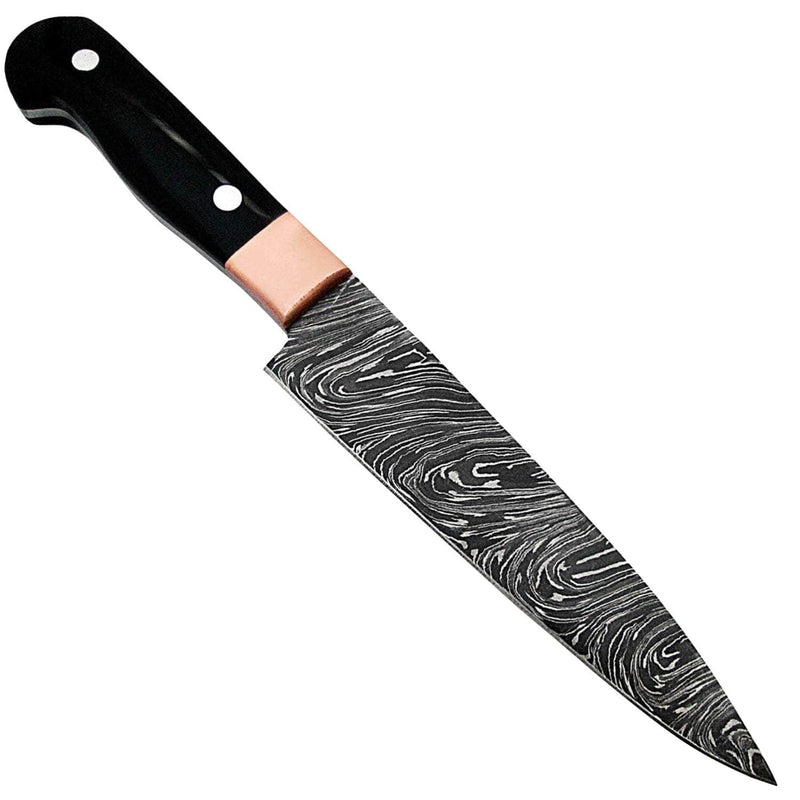 White Deer Paring Pro Chef Knife, 5.5" Damascus Blade, Buffalo Horn Handle - WSDM-2359