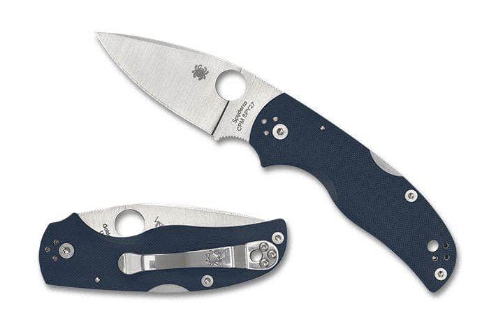 Spyderco Native 5 C41GPDBL5 – 3" CPM S110V Dark Blue G-10 Folding Knife
