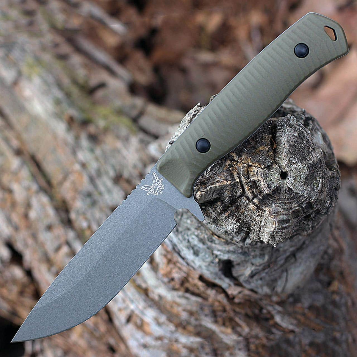 Benchmade Anonimus 539GY Fixed Blade Knife | OD Green G10 | CPM-CruWear