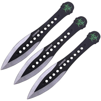 Z-Hunter Throwing Knives 3-Piece Set, 7.5" Overall, Sheath - ZB-163-3BK