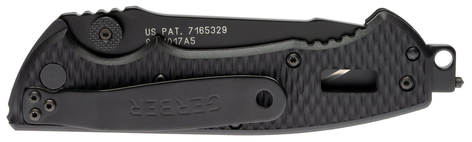Gerber Hinderer CLS, Black Nylon Handle, Black Blade, ComboEdge