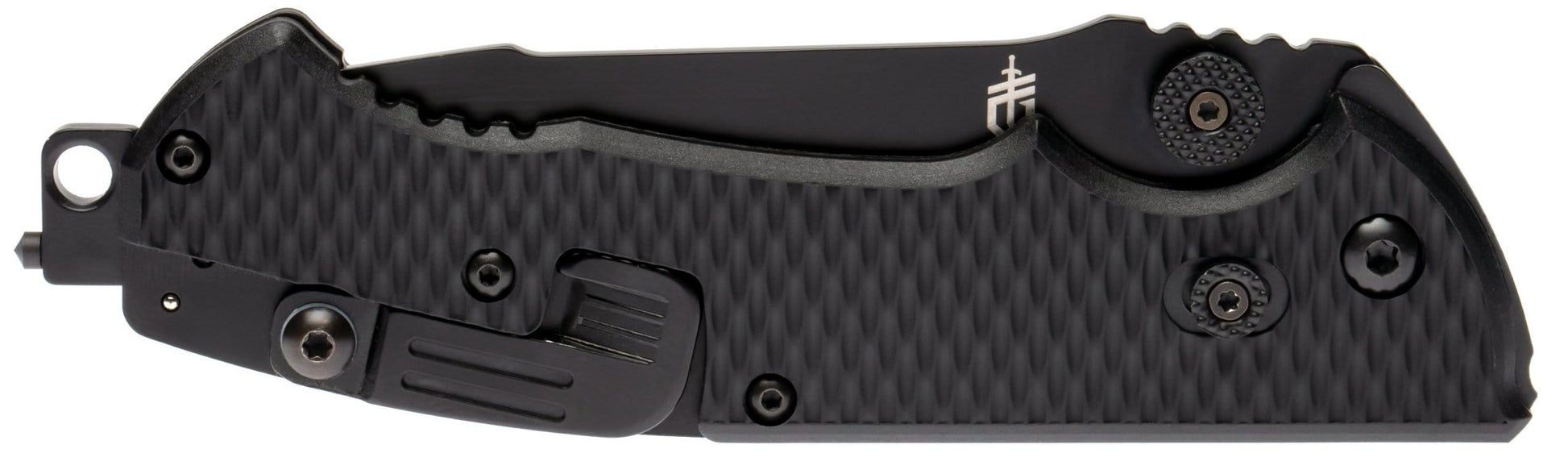 Gerber Hinderer CLS, Black Nylon Handle, Black Blade, ComboEdge