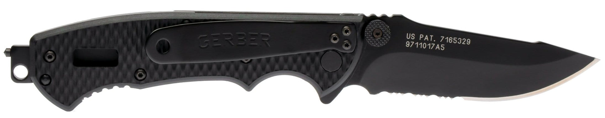 Gerber Hinderer CLS, Black Nylon Handle, Black Blade, ComboEdge
