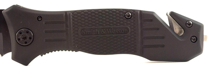 Engraved Smith & Wesson Extreme Ops Tanto Pocket Knife SWFR2S