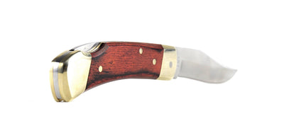 Schrade Uncle Henry LB5 Smokey Pocket Knife with Leather Sheath