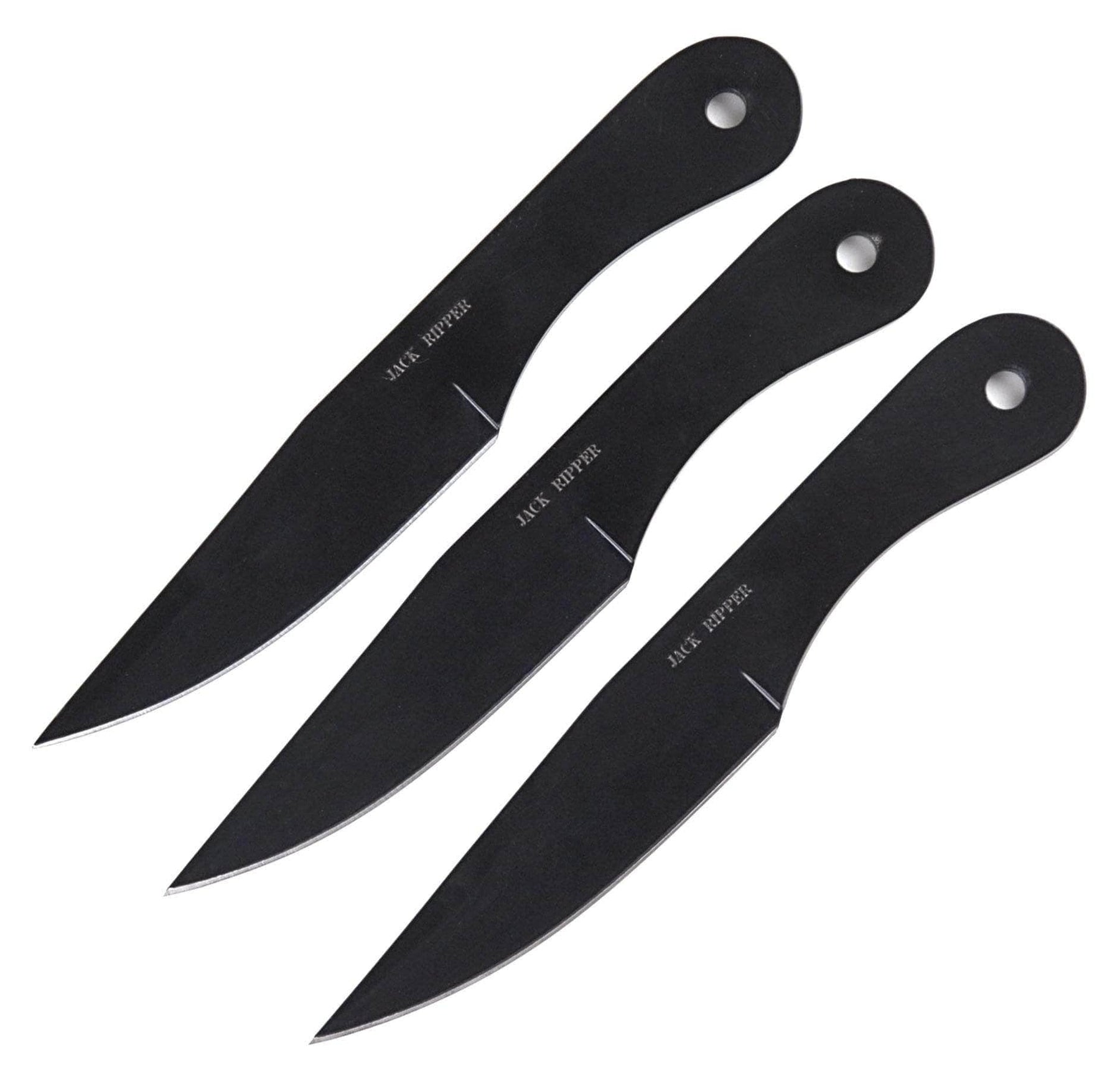 Jack Ripper 3-Piece Black Throwing Knife Set TK-004B-8