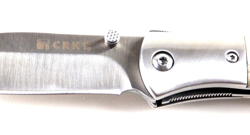 Columbia River M4 Pocket Knife with Stag Handles, Plain