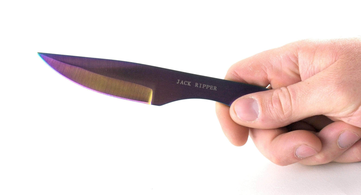 Jack Ripper CH-005SS rainbow stainless steel throwing knives