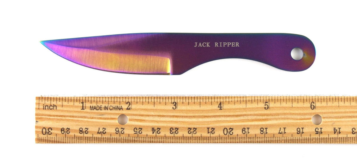 Jack Ripper CH-005SS rainbow stainless steel throwing knives