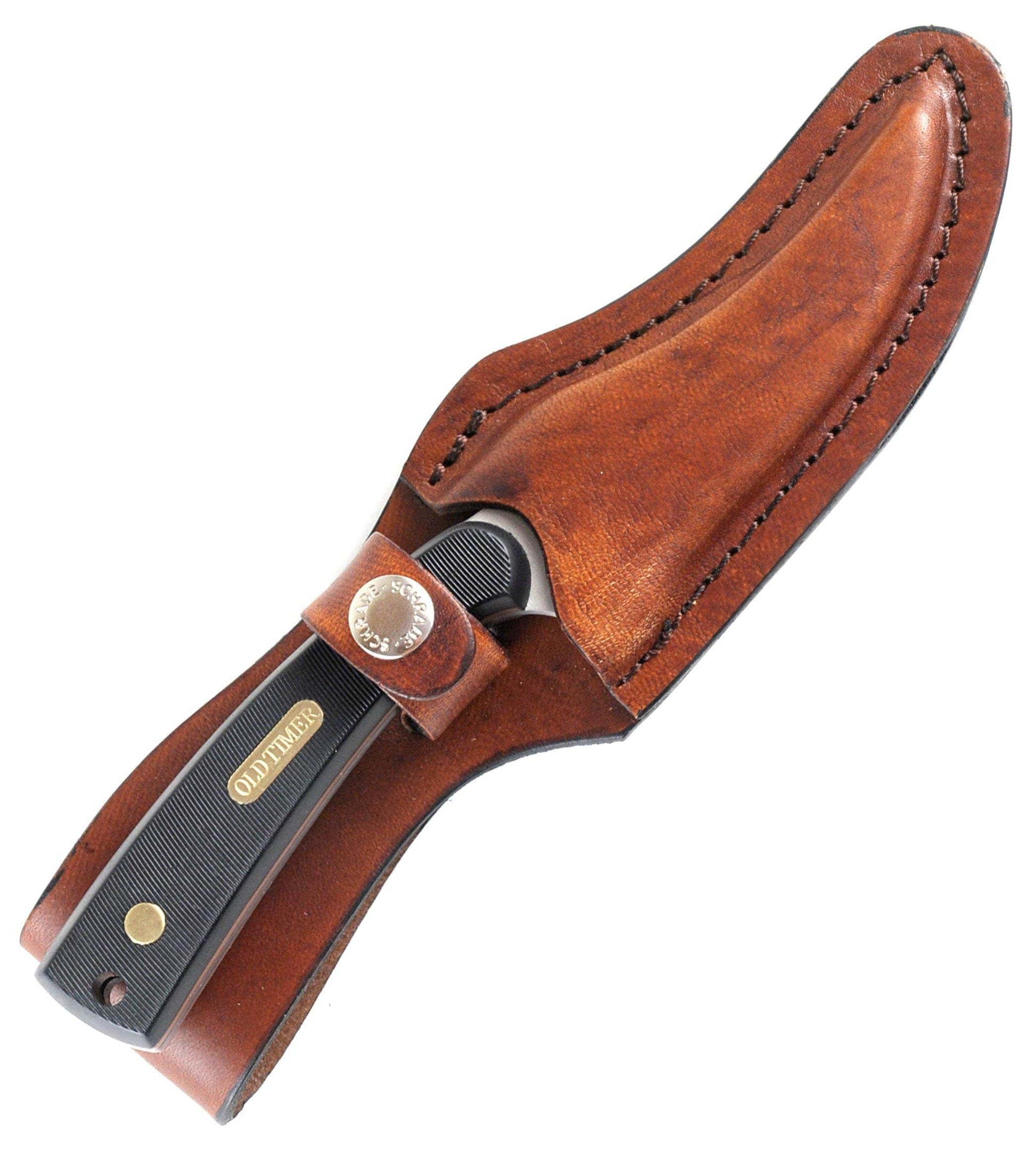 Schrade Old Timer 152OT Sharpfinger Fixed Blade Knife with Sheath