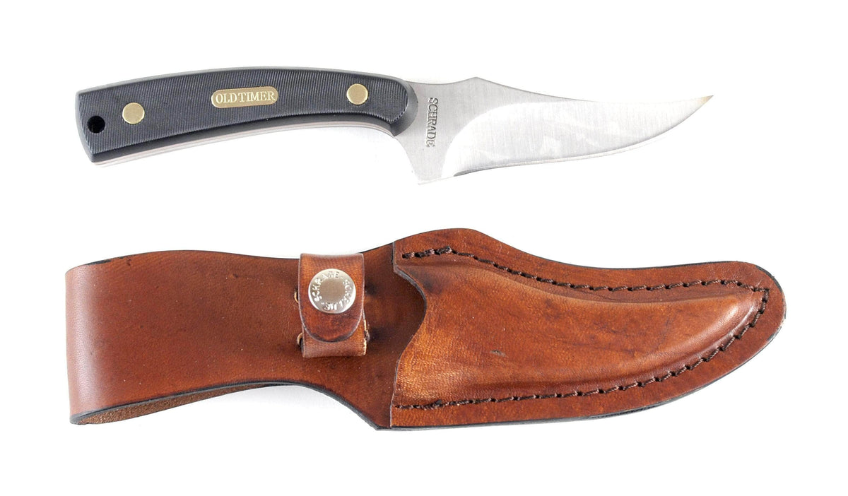Schrade Old Timer 152OT Sharpfinger Fixed Blade Knife with Sheath
