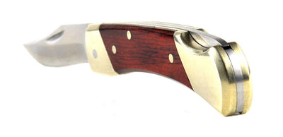 Schrade LB3 Uncle Henry's Lockback, Brown Bear, Rosewood Handle Knife