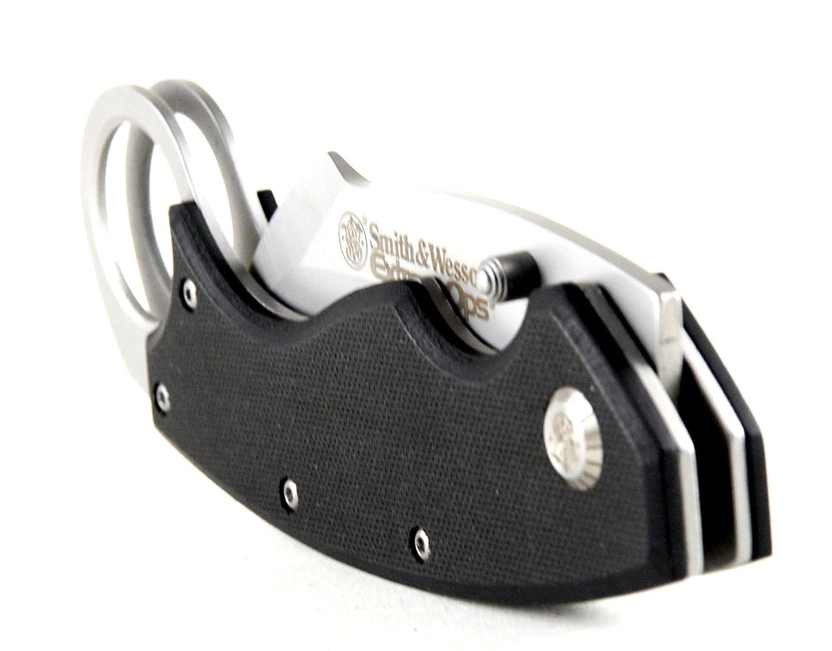 Smith & Wesson Smith & Wesson Extreme Ops Karambit, Black G10 Handle, Plain - CK33