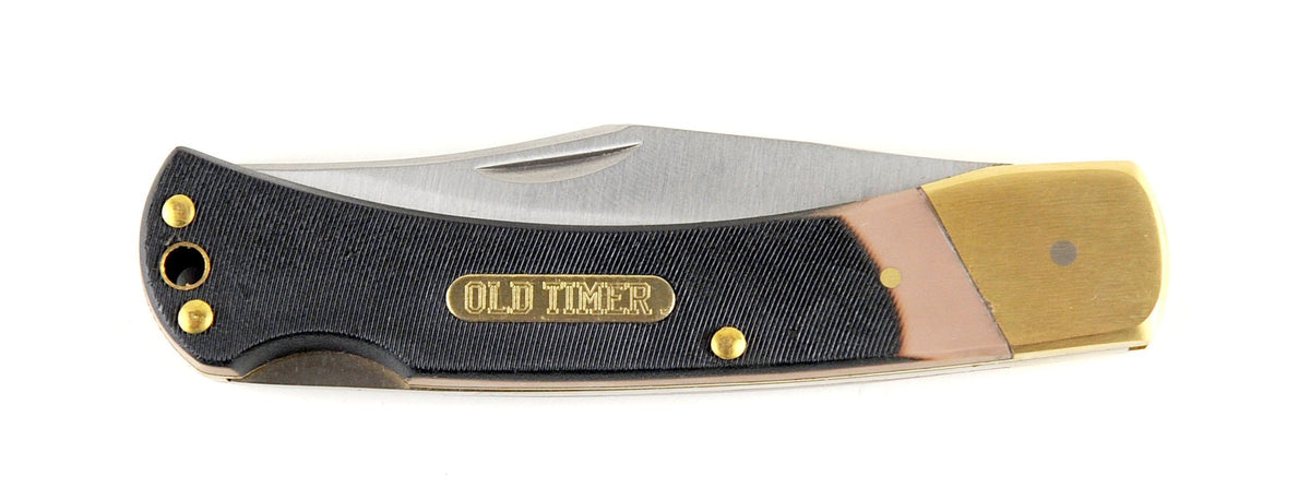 Schrade Old Timer 6OT Golden Bear Pocket Knife with Nylon Sheath
