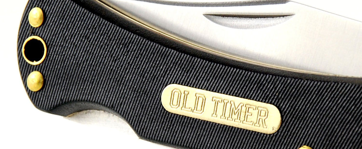 Schrade Old Timer 6OT Golden Bear Pocket Knife with Nylon Sheath