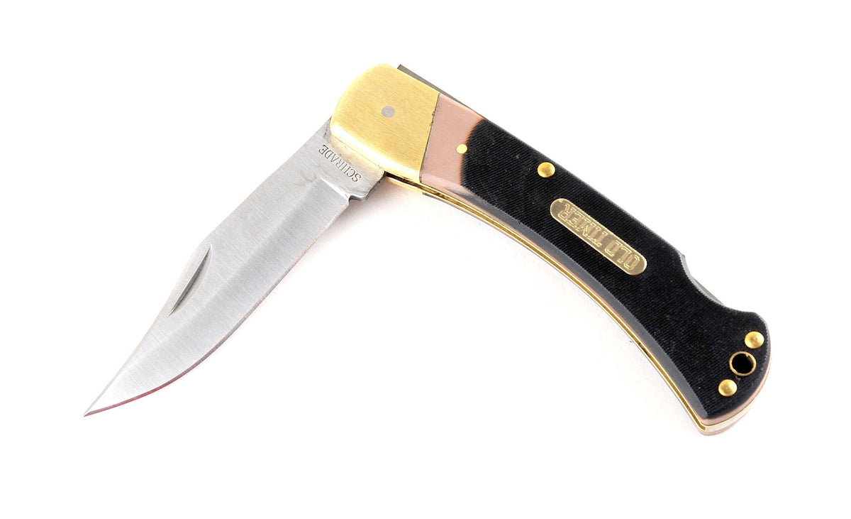 Schrade Old Timer 6OT Golden Bear Pocket Knife with Nylon Sheath