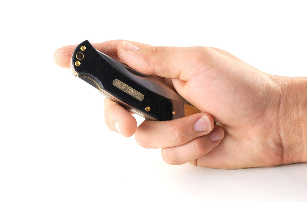 Schrade Old Timer 6OT Golden Bear Pocket Knife with Nylon Sheath
