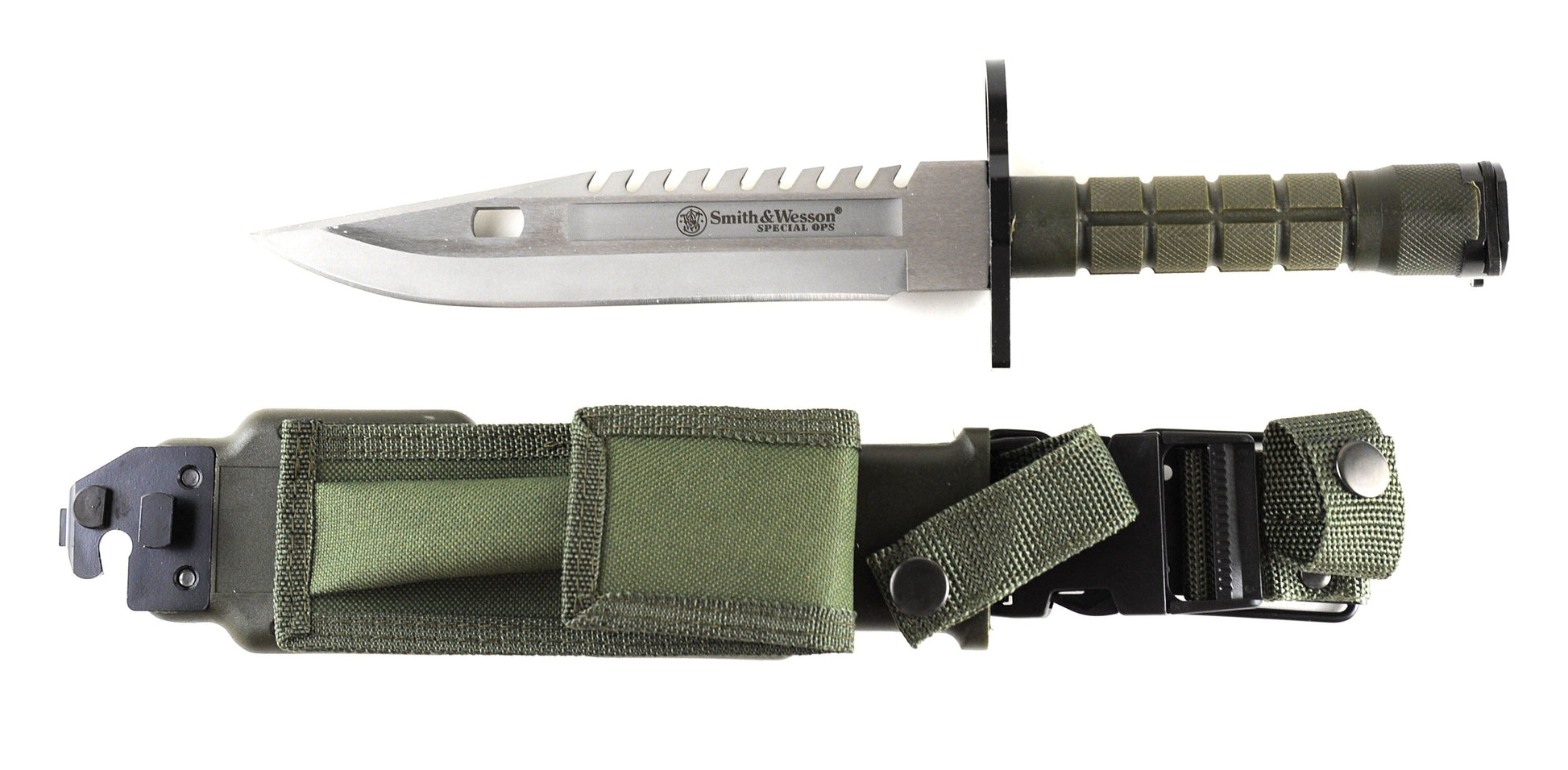 Smith & Wesson Smith & Wesson Special Forces M9 Bayonet Knife with Green Handle and Green
