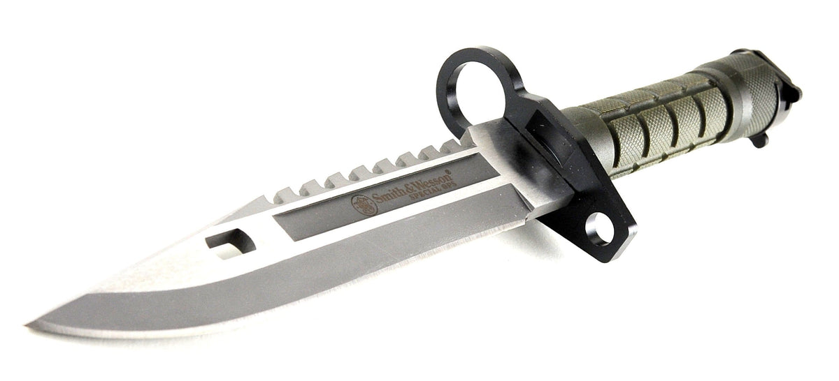 Smith & Wesson Smith & Wesson Special Forces M9 Bayonet Knife with Green Handle and Green
