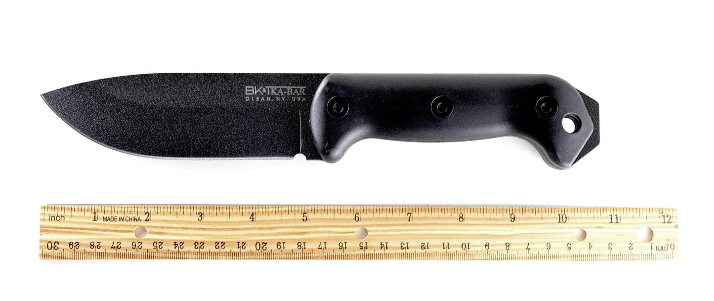 KA-BAR BK2 Becker Campanion, 5.25" 1095 Cro-Van Blade, Ultramid Handle, Plastic Sheath