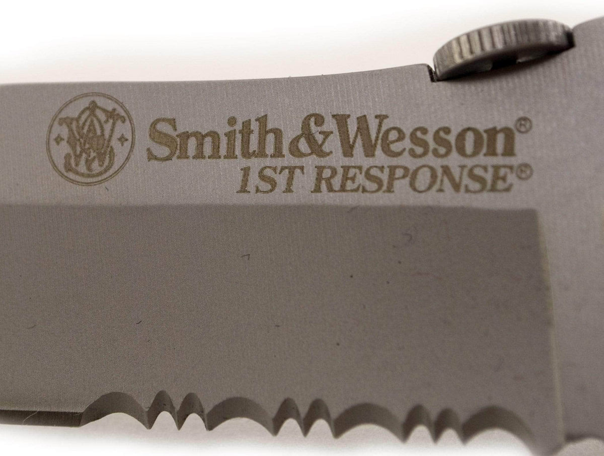 Smith & Wesson First Response Rescue Knife, 3.3" Serrated Blade - SWFRS