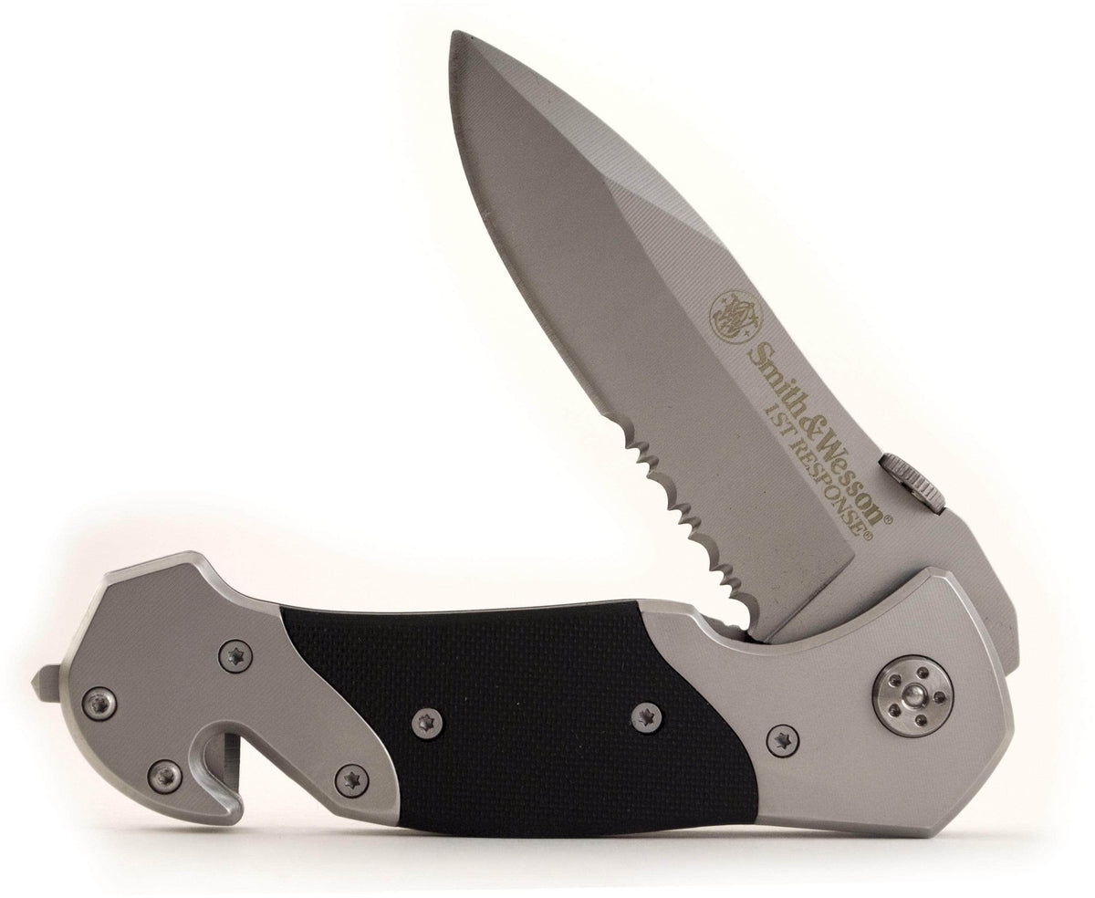Smith & Wesson First Response Rescue Knife, 3.3" Serrated Blade - SWFRS