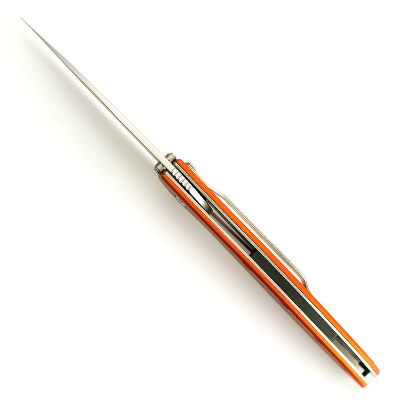 Kershaw Ken Onion Leek Pocket Knife (Orange Plain Edge)