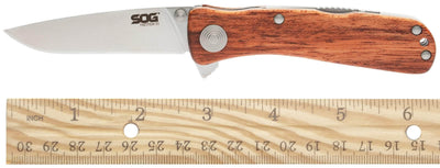 SOG Twitch II, 2.65" Assisted Blade, Rosewood Handle - TWI17