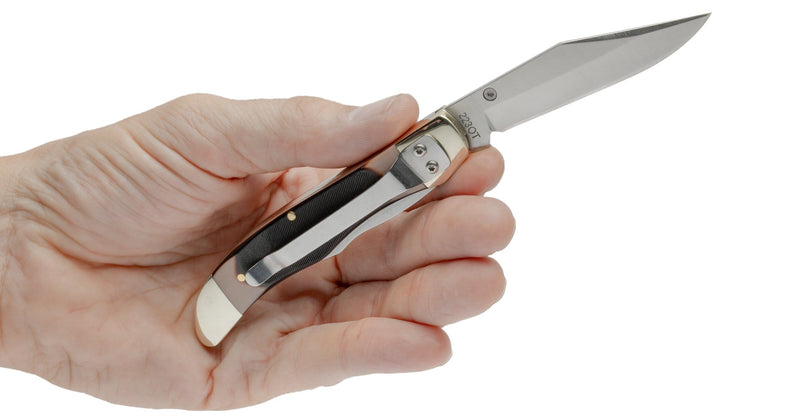 Schrade Old Timer 223OT Lockblade Pioneer Clip Point Folding Knife w/ Pocket Clip