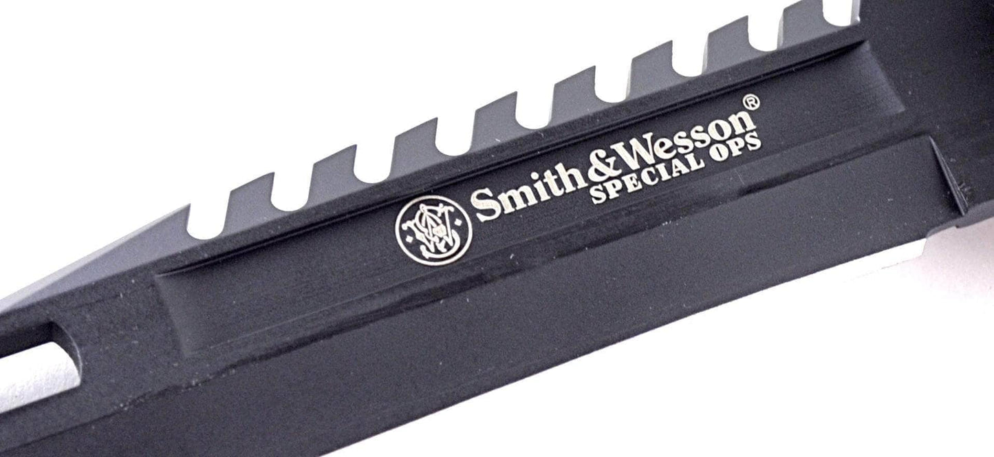 Smith & Wesson Spec Ops M9 Bayonet Knife with Black Handle and Blade, Nylon