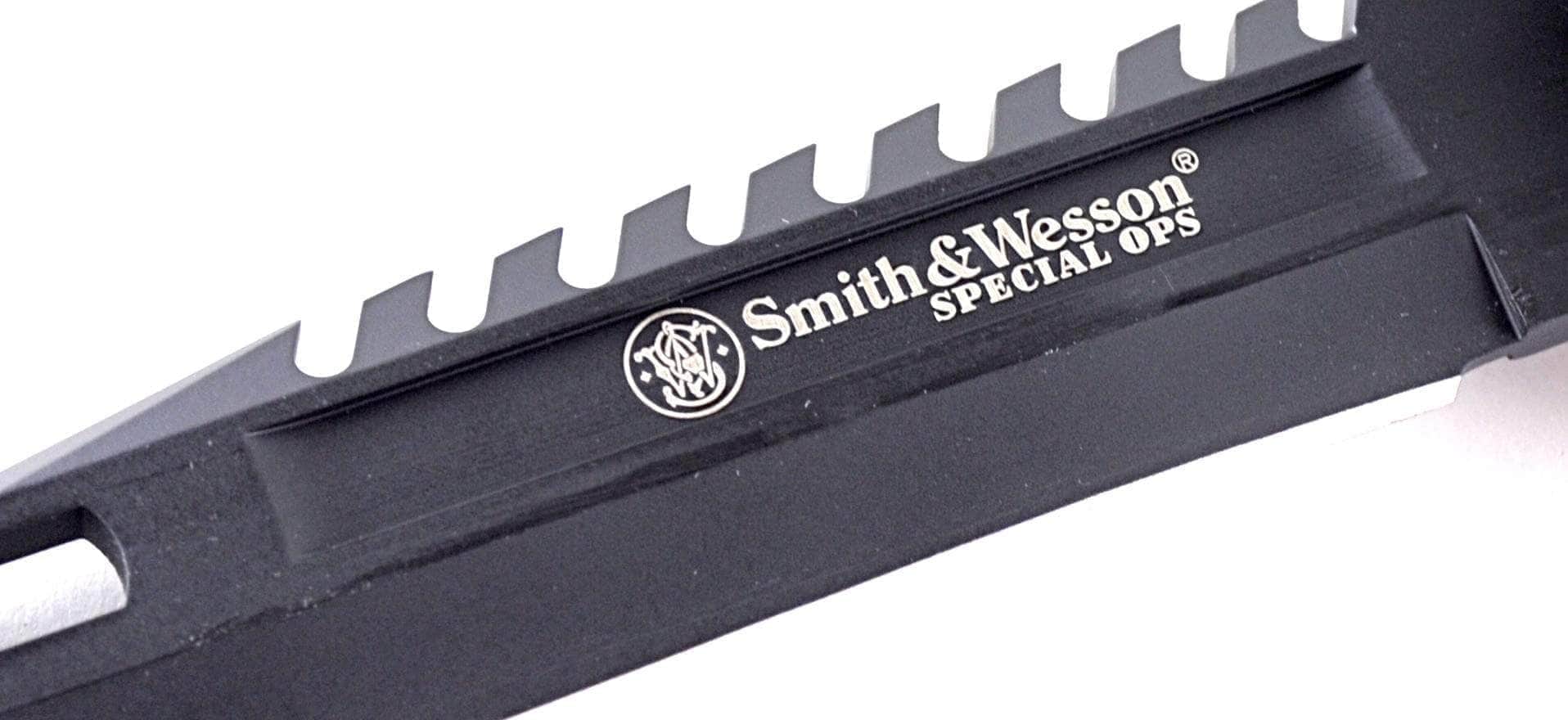 Smith & Wesson Spec Ops M9 Bayonet Knife with Black Handle and Blade, Nylon
