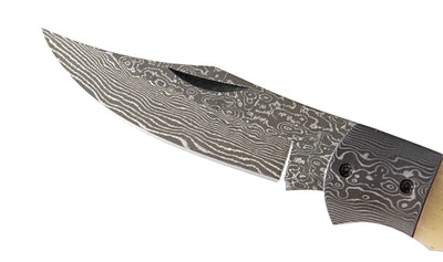 Magnum by Boker Damascus Pocket Knife with Bone Handle