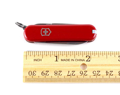 Victorinox Classic SD Swiss Army Knife, Red Cellidor Scales, 7 Functions