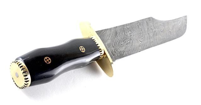 Custom Handmade Full Tang Damascus Steel Alamo Bowie Knife